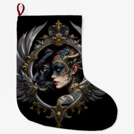 Shadow Queen – Panther Spirit Emblem. Stor Julstrumpa