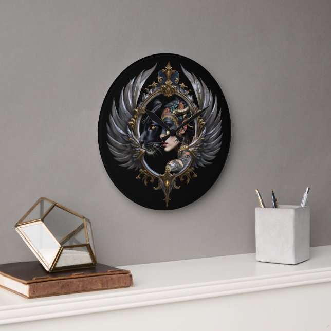 Shadow Queen – Panther Spirit Emblem. Stor Klocka (Kontor)
