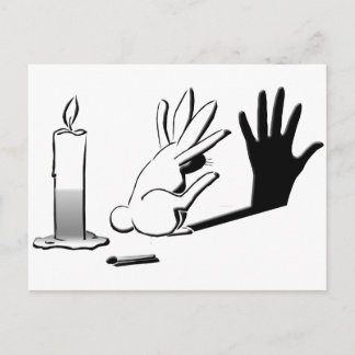 Shadow Rabbit by LightIllusions.com Vykort