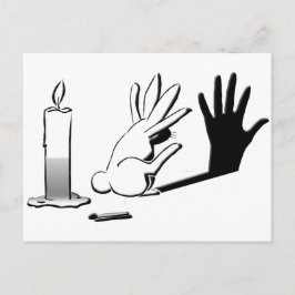 Shadow Rabbit by LightIllusions.com Vykort