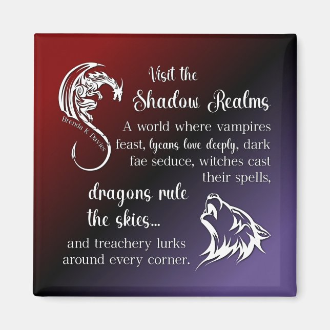 Shadow Realms Brenda K Davies Magnet (Framsidan)