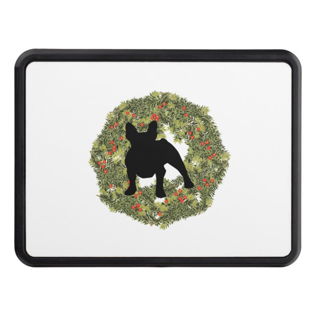 Shadow Silhouette Fransk Bulldog i en andedräkt Dragkroksskydd (Framsidan)