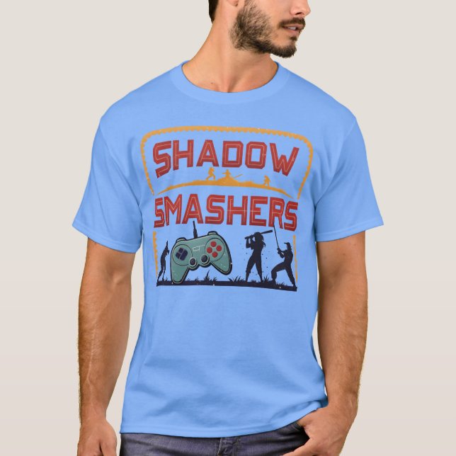 Shadow Smashers Retro Video Game gift T Shirt (Framsida)