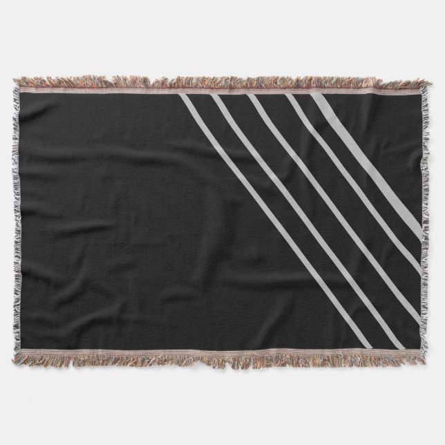 Shadow Srike - Black Throw Blanket Murugi Home Filt (Framsidan)