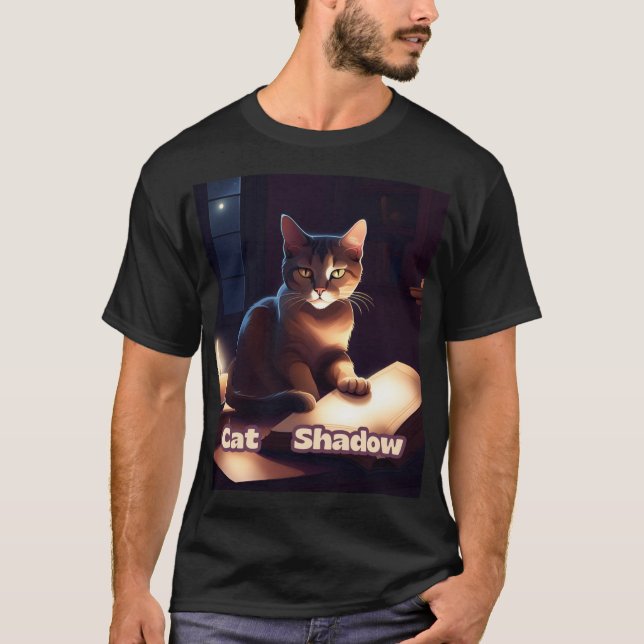 Shadow the Wise Cat - Keeper of Secrets T Shirt (Framsida)