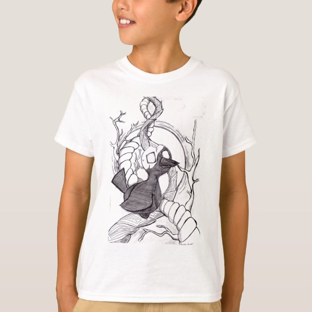 Shadow träd tee shirt (Framsida)