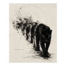 Shadow Walker Svart Katt Design
