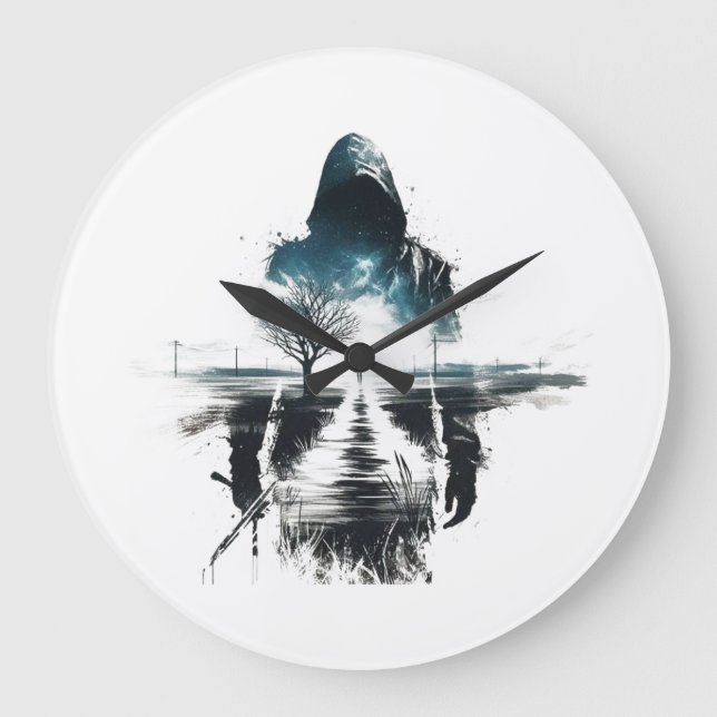 Shadow Wanderer Art Klocka (Framsida)