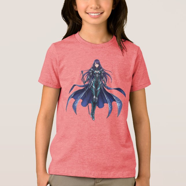 Shadow Warrior Anime Prinsessa Battle Fantasy Barn T Shirt (Framsida)