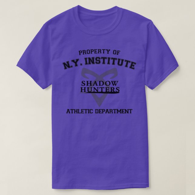 Shadowhunters Egendom vid New York Institute Athle T Shirt (Design framsida)