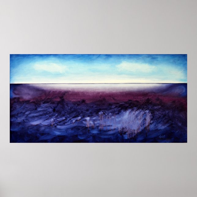 Shadow's Journey Healing Violet & Indigo Print Poster (Framsidan)