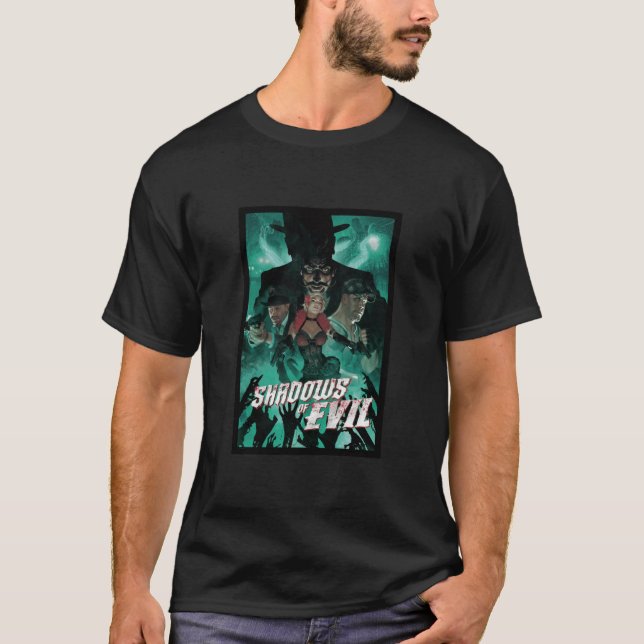 Shadows of evil girl gift t shirt (Framsida)