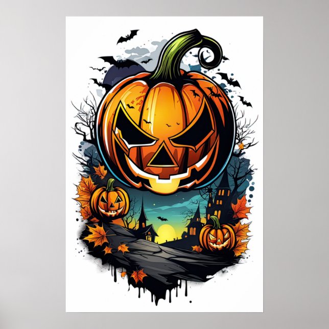 Shadows of Haunt, Scary Pumpkin Poster (Framsidan)