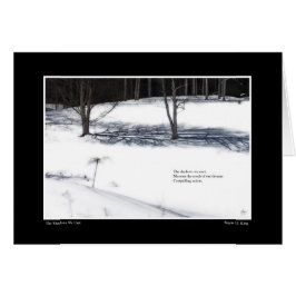 Shadows vi Cast Haiku Hälsningskort