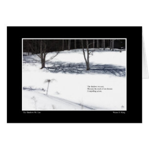 Shadows vi Cast Haiku Hälsningskort