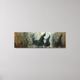 🌃 🎨 Shadowy Carriage Ride 🐎 Canvastryck