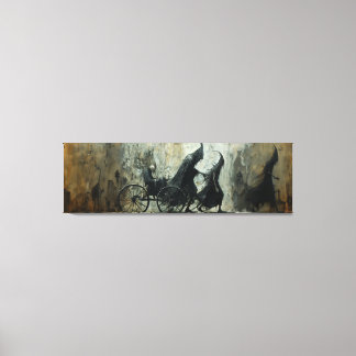 🌃 🎨 Shadowy Carriage Ride 🐎 Canvastryck