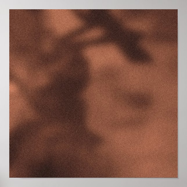 Shadowy Orange NYC Sidepromenad Rush Hour Crowd Poster (Framsidan)