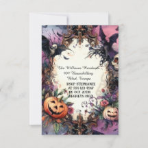 Shadowy Soiree: Bespoke Halloween-inbjudan