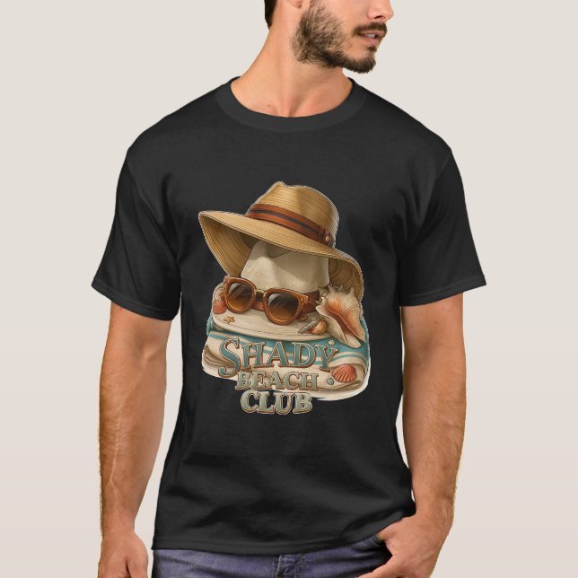 Shady Beach Club Sommarpresenter T Shirt (Framsida)