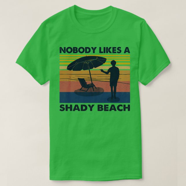Shady Beach T Shirt (Design framsida)