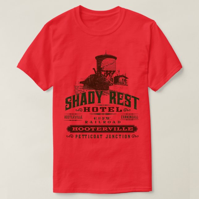 Shady Rest Hotel T Shirt (Design framsida)