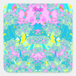 SHAE ~ PASTEL PERFECTION ~ FYRKANTIGT KLISTERMÄRKE