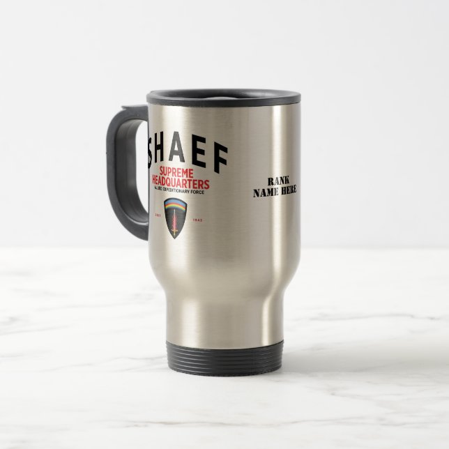 SHAEF-högkvarteret Resemugg (Framsida vänster)