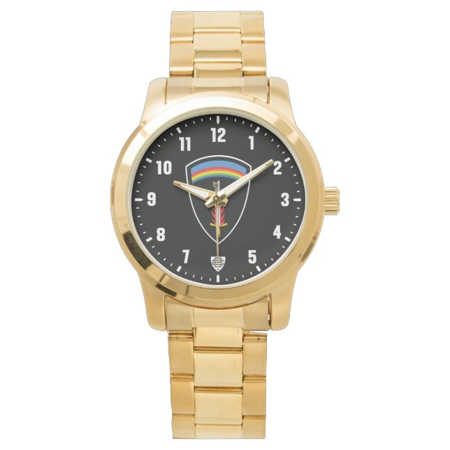 SHAEF Supreme Headquarter Tribute Gold Armbandsur (Framsida)