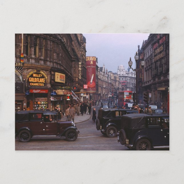 Shaftesbury Avenue 1949 Vykort (Framsida)