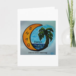 SHAG Dance-hälsningskort Kort