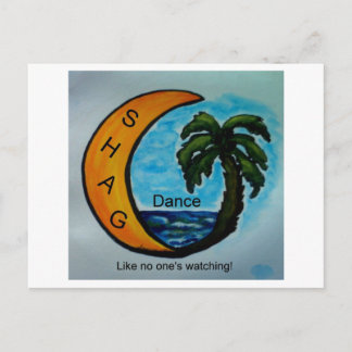 SHAG DANCE POSTCARD VYKORT