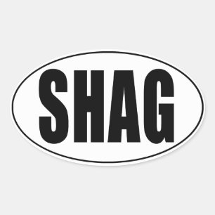 Shag Euro Country Oval Klistermärke