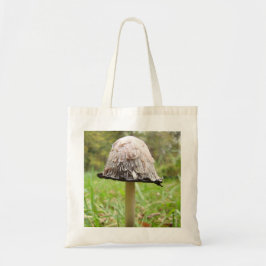 Shaggy Bläck Cap Mushroom Tote Bag Tygkasse