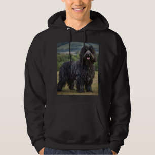 "Shaggy Elegance: The Black Bergamasco Sheepdog" Hoodie
