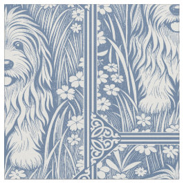 Shaggy Hund Anpassningsbar Background Färg Tyg