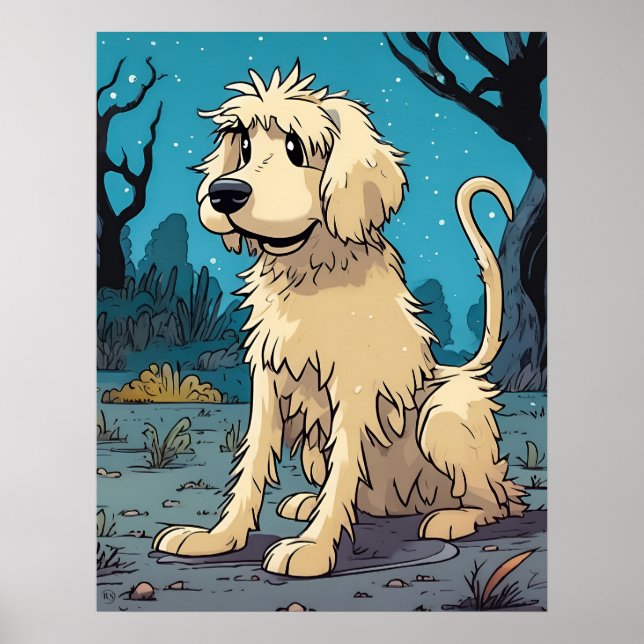 Shaggy Hund Child's Poster (Framsidan)