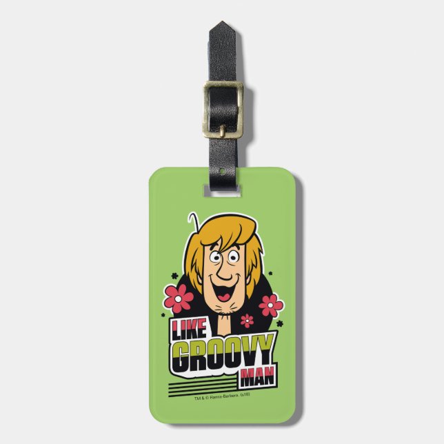 Shaggy "like Groovy Man" Graphic Bagagebricka (Vertikal Framsida)