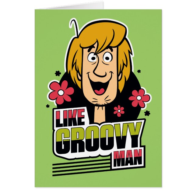 Shaggy "like Groovy Man" Graphic Hälsningskort (Framsidan)