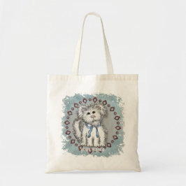 Shaggy Puppy Hund Tote Bag Tygkasse