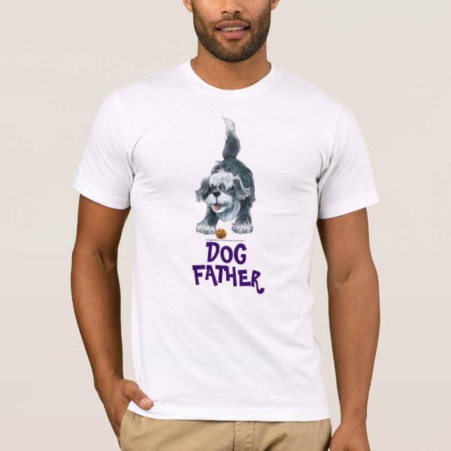 Shaggy Sheep Hund T-Shirts (Framsida)