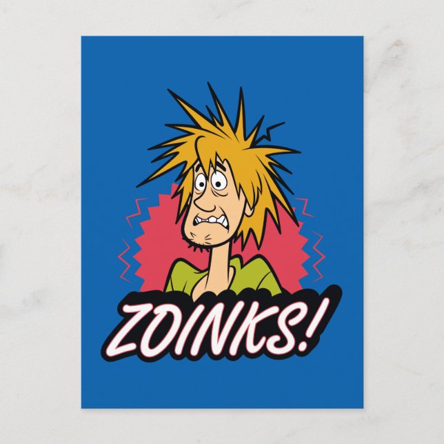 Shaggy "Zoinks!" Grafik Vykort (Framsida)