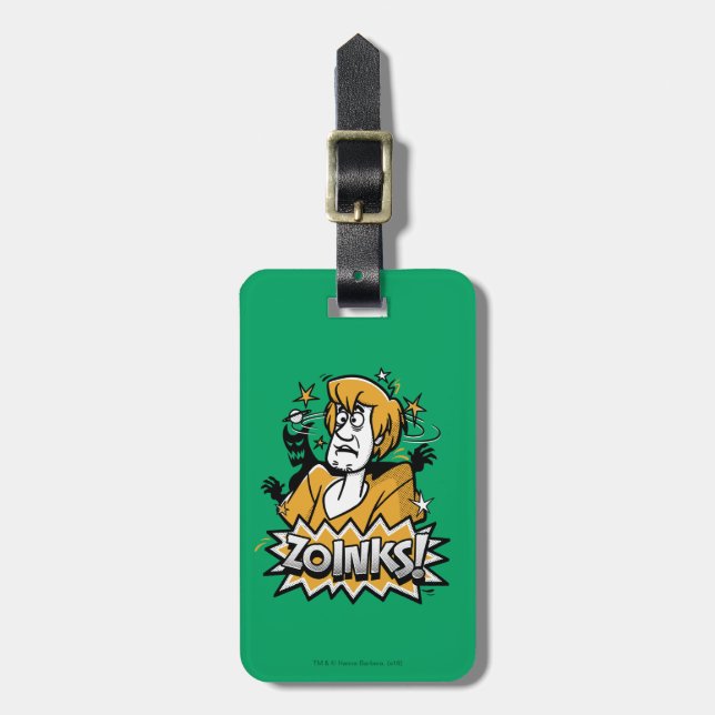 Shaggy "Zoinks!" Raster Bagagebricka (Vertikal Framsida)