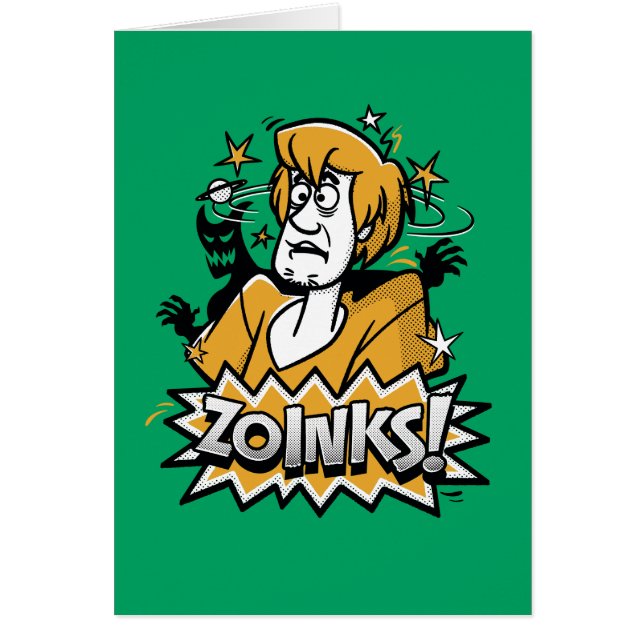 Shaggy "Zoinks!" Raster Hälsningskort (Framsidan)