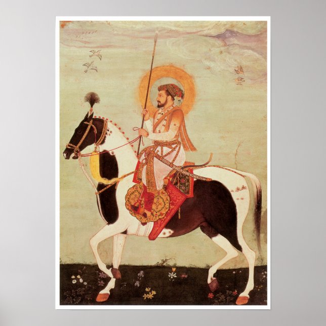 Shah Jahan on Horseback Poster (Framsidan)