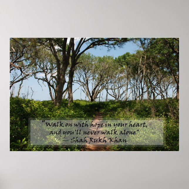 Shah Rukh Khan Quote-Walk med Hope.... Poster (Framsidan)