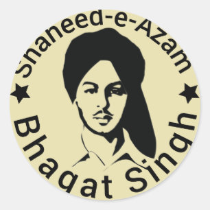 shaheed - e-azam Bhagat Singh Runt Klistermärke