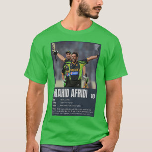 Shahid Afridi Pakistan Cricketer Pakistan Cricket T Shirt