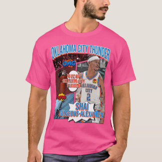 Shai Gilgeous-Alexander Basketball Art Thunder 1 T Shirt