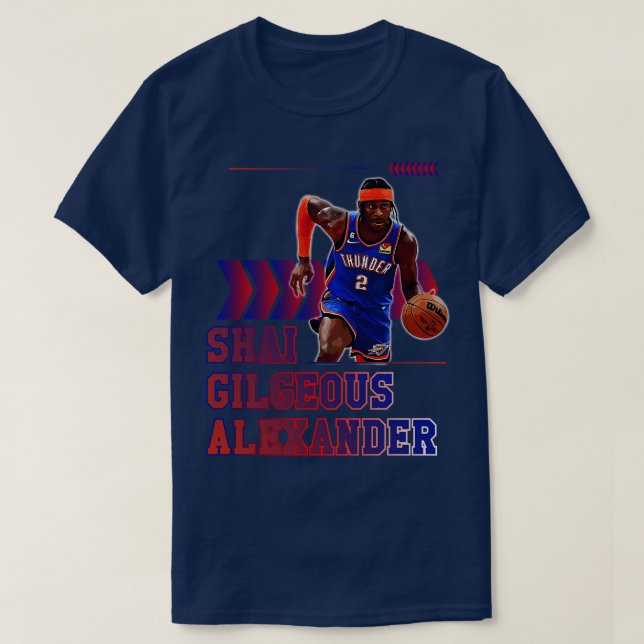 Shai Gilgeous Alexander Basketball T Shirt (Design framsida)